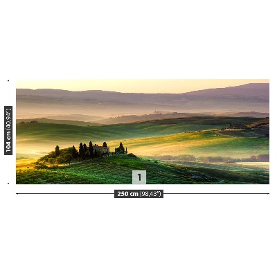 Selvklæbende fototapet Toscana panorama