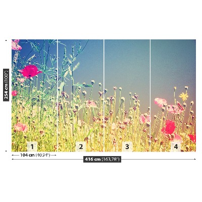 Foto tapet Vintage blomster