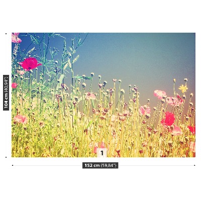 Foto tapet Vintage blomster