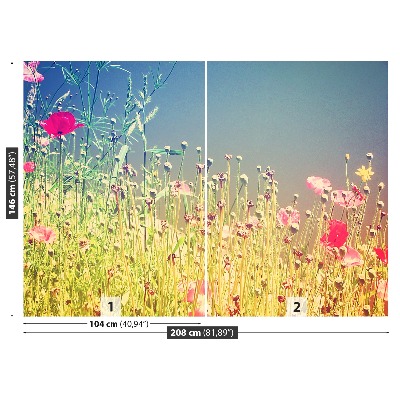 Foto tapet Vintage blomster