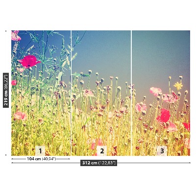 Foto tapet Vintage blomster