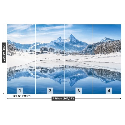 Fototapet Winter Alps