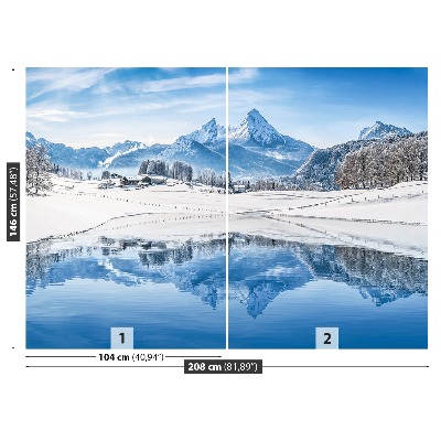 Fototapet Winter Alps