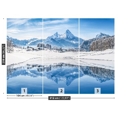 Fototapet Winter Alps