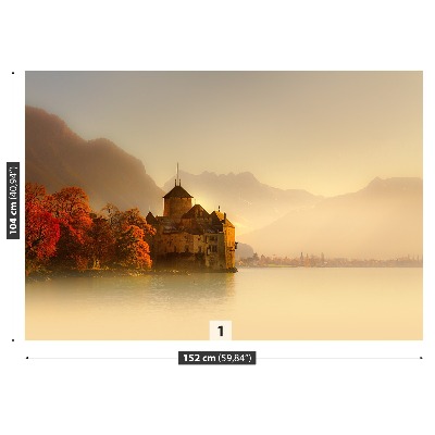 Selvklæbende fototapet Montreux Castle