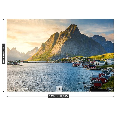 Selvklæbende fototapet Fjord Norge