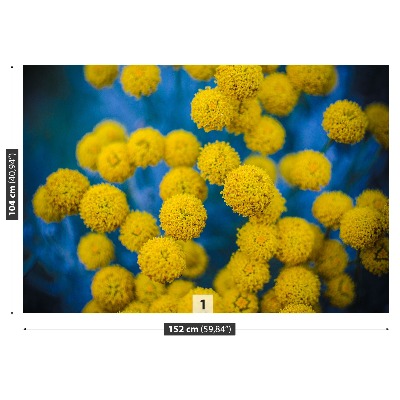 Selvklæbende fototapet Gule blomster