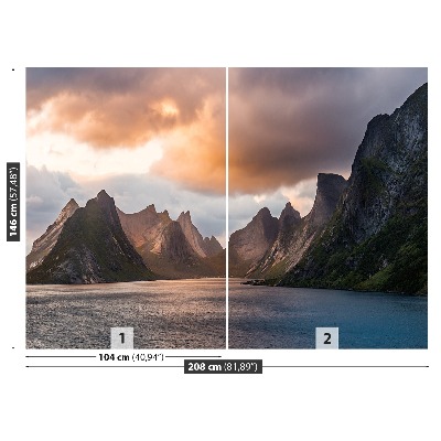 Foto tapet Lofoten Norge