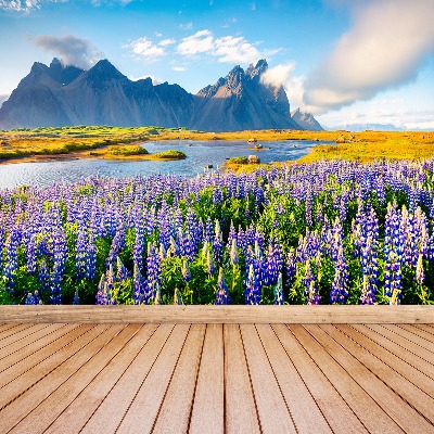 Selvklæbende fototapet Lupin blomster