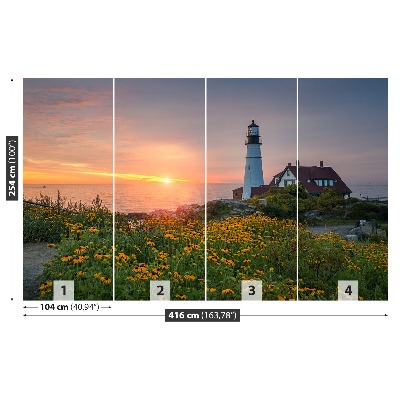 Foto tapet Fyrtårn i Maine