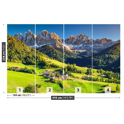 Fototapet Dolomitterne Bjerge