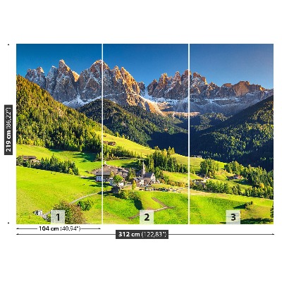 Fototapet Dolomitterne Bjerge