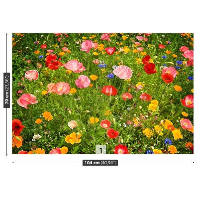 Foto tapet Blomster Eng