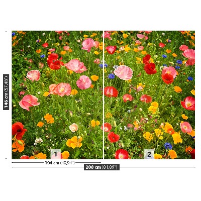 Foto tapet Blomster Eng