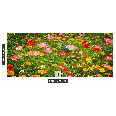 Foto tapet Blomster Eng