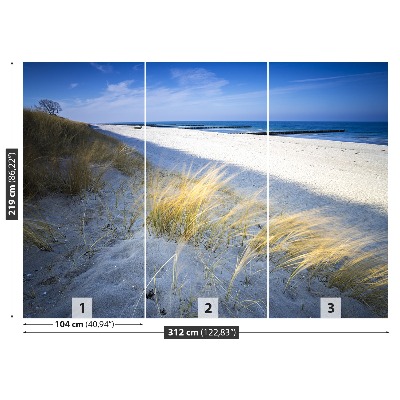 Foto tapet Strand ved havet