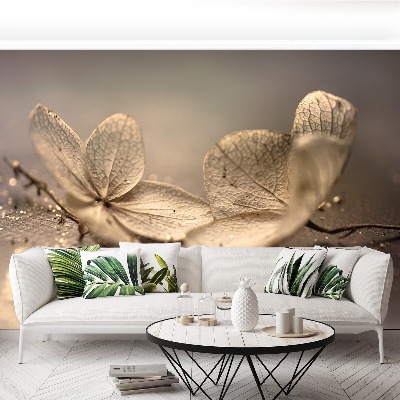 Fototapet Hortensia Beige