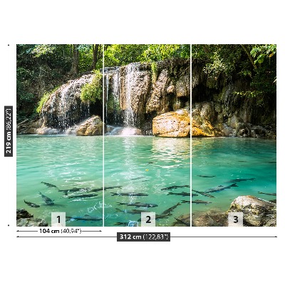 Fototapet Erawan Waterfall