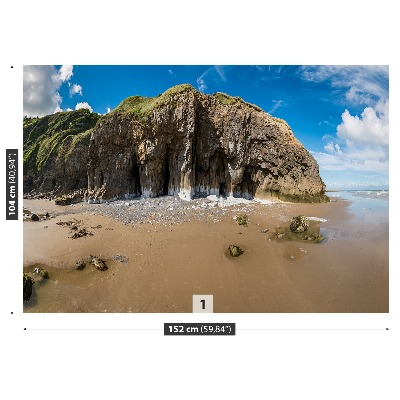 Selvklæbende fototapet Strand Wales