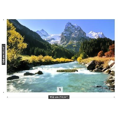 Selvklæbende fototapet Swiss Alps