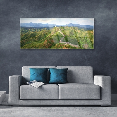 Akrylglas foto Great Wall Mountains Landscape