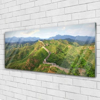 Akrylglas foto Great Wall Mountains Landscape