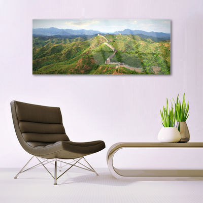 Akrylglas foto Great Wall Mountains Landscape