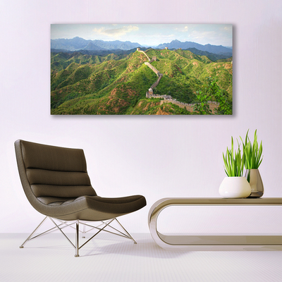 Akrylglas foto Great Wall Mountains Landscape