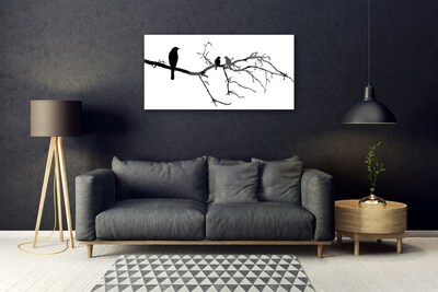 Foto på akrylglas Birds Twig Art Nature