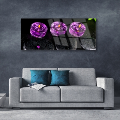 Akrylglas foto Spa Candle Art