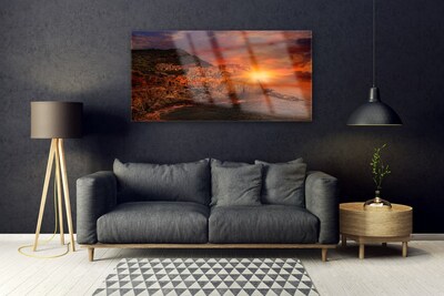 Foto på akrylglas Sea City Landscape