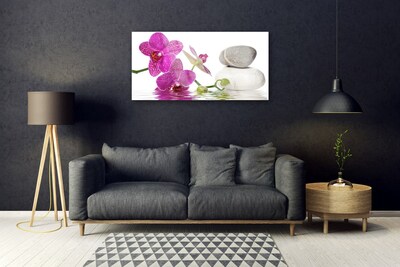 Foto på akryl Blomst Hvid Kunst