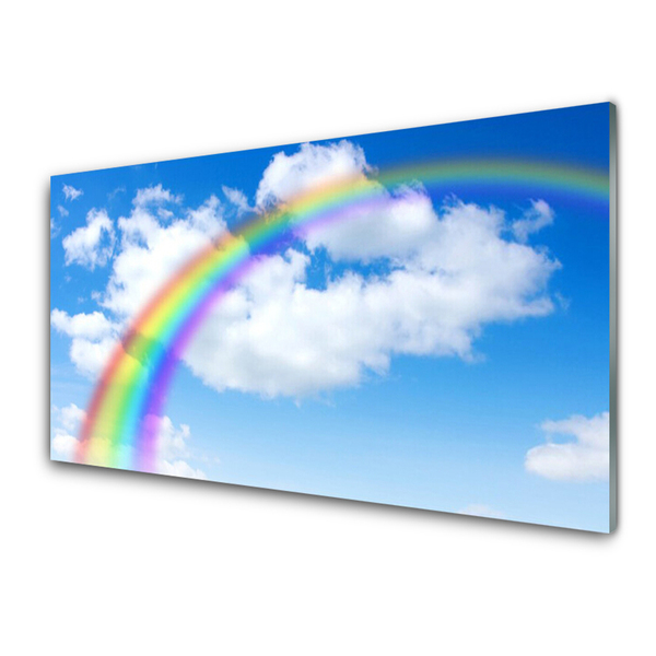 Akryl billede Rainbow Sky Clouds Nature