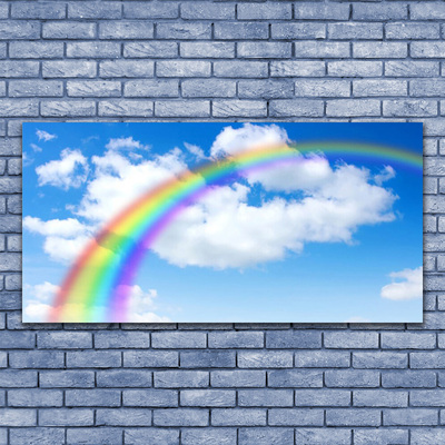 Akryl billede Rainbow Sky Clouds Nature