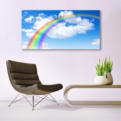 Akryl billede Rainbow Sky Clouds Nature