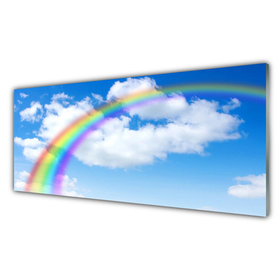 Akryl billede Rainbow Sky Clouds Nature