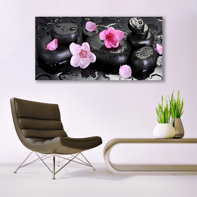 Akryl billede Flower Stones Art