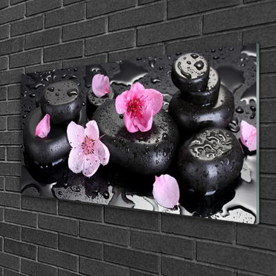 Akryl billede Flower Stones Art