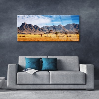 Akrylglas foto Desert Mountain Landscape