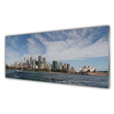 Akrylglas foto City Sea House Sydney