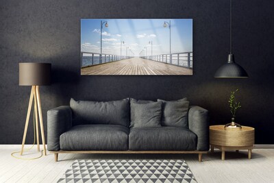 Foto på akryl Pier Hav Arkitektur