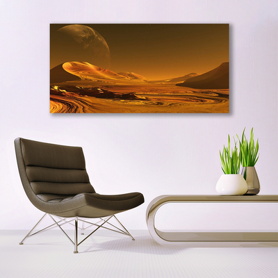 Foto på akryl Desert Cosmos Landscape