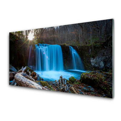Akrylglas foto Sol Vandfald Natur