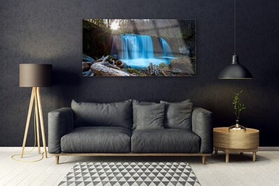 Akrylglas foto Sol Vandfald Natur