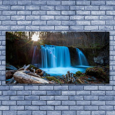 Akrylglas foto Sol Vandfald Natur