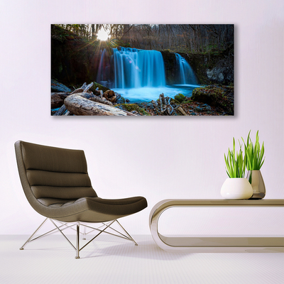 Akrylglas foto Sol Vandfald Natur