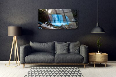 Akrylglas foto Sol Vandfald Natur