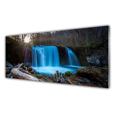 Akrylglas foto Sol Vandfald Natur