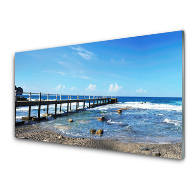 Stænkplade glas Ocean Beach Landscape