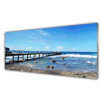 Stænkplade glas Ocean Beach Landscape